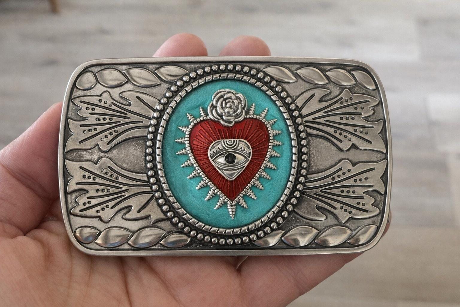 Sacred Heart Belt Buckle