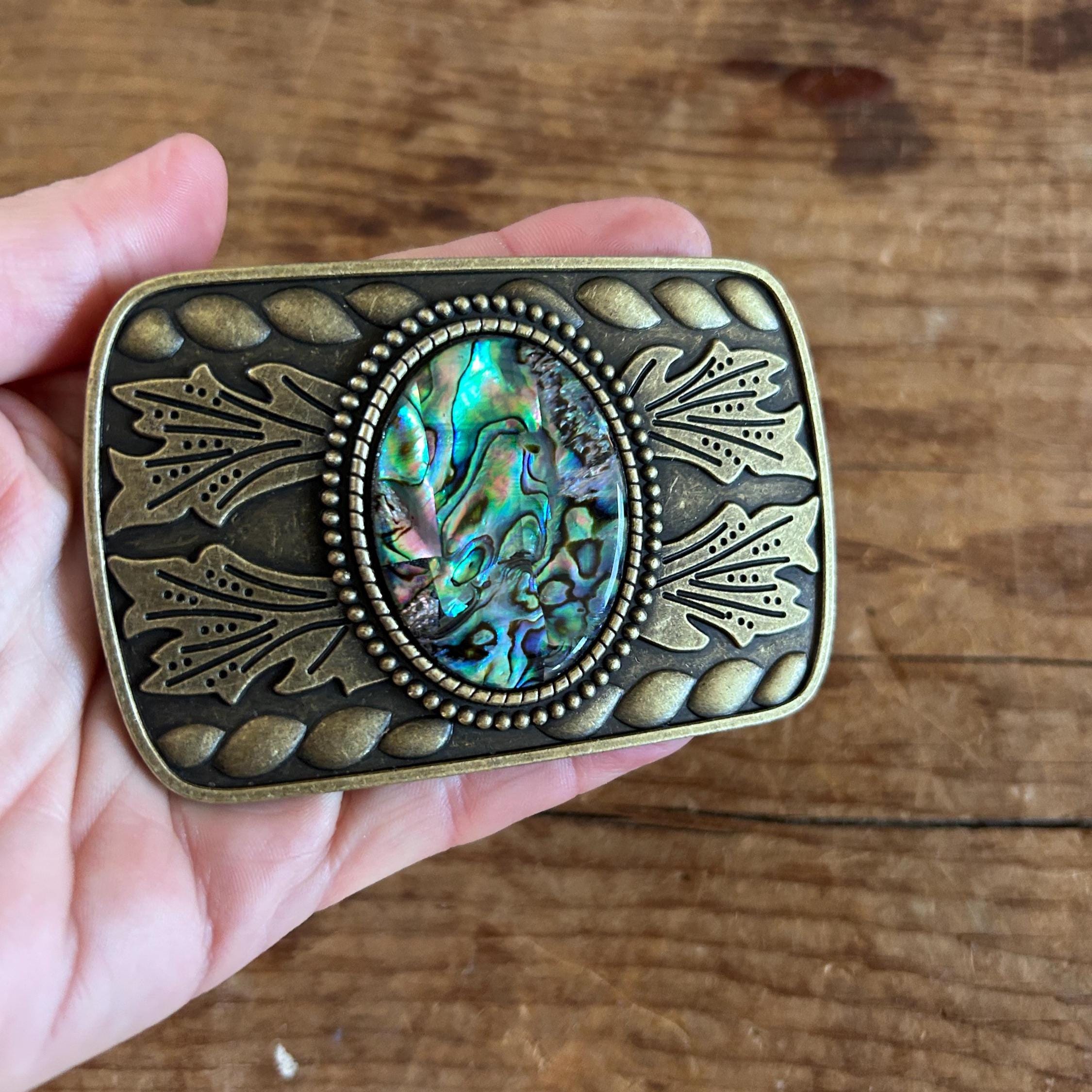 Abalone Shell Belt Buckle