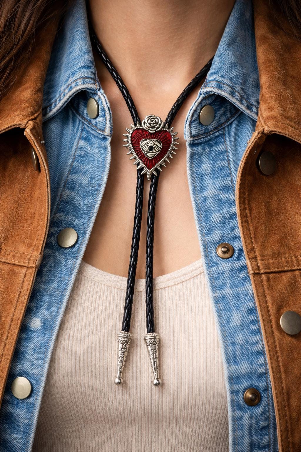 Sacred Heart Bolo Tie