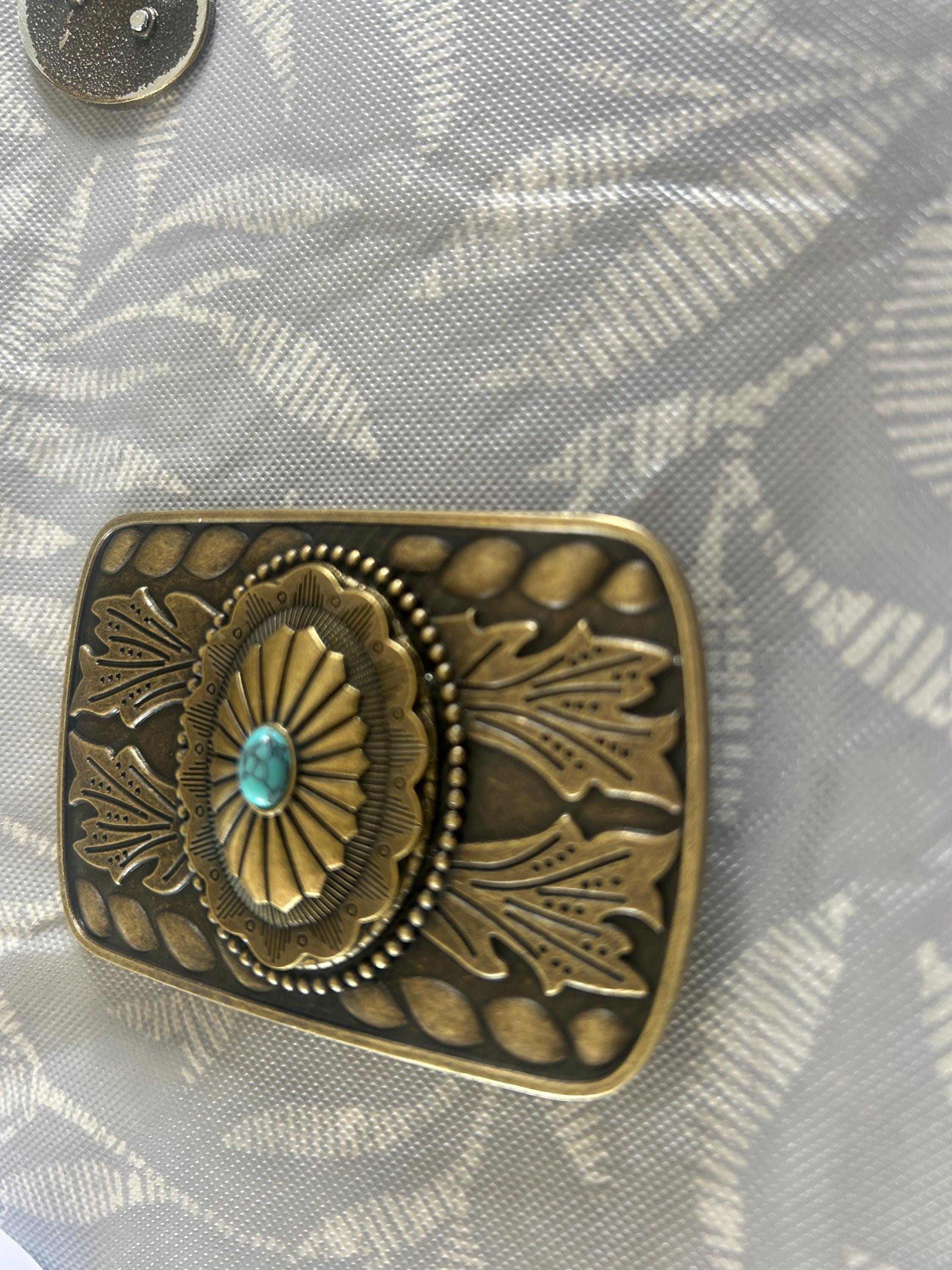 Turquoise Western Belt Buckle