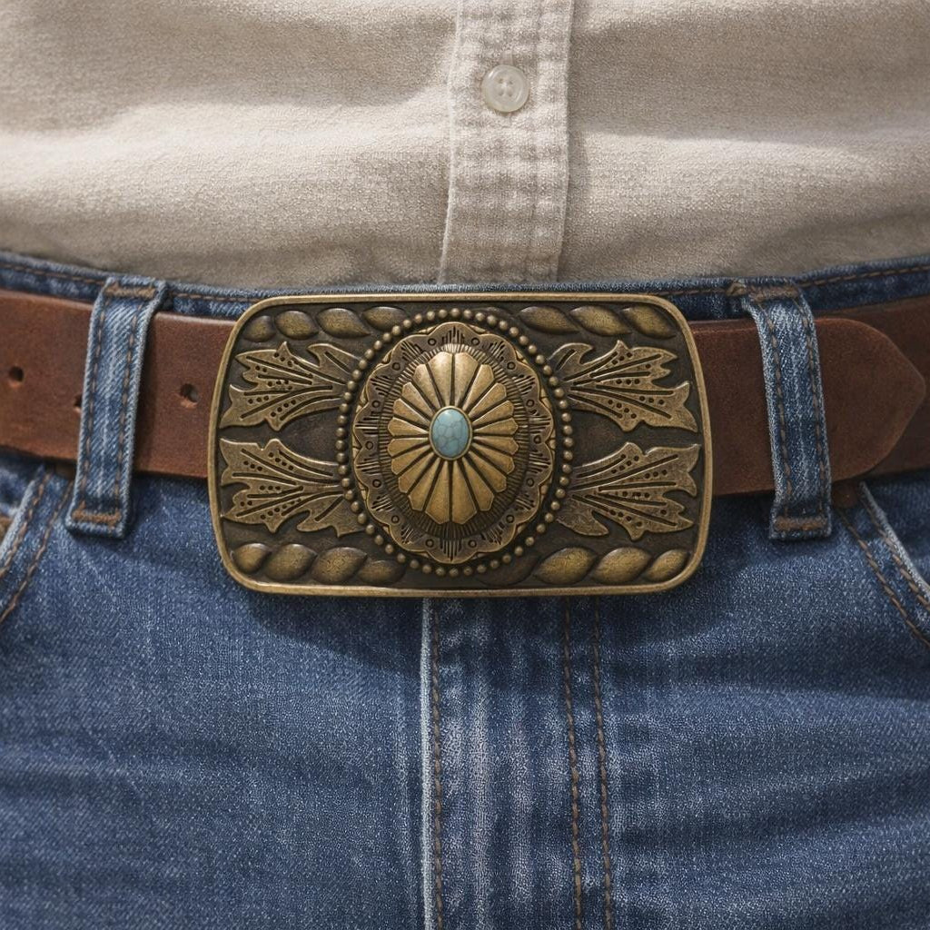 Turquoise Western Belt Buckle