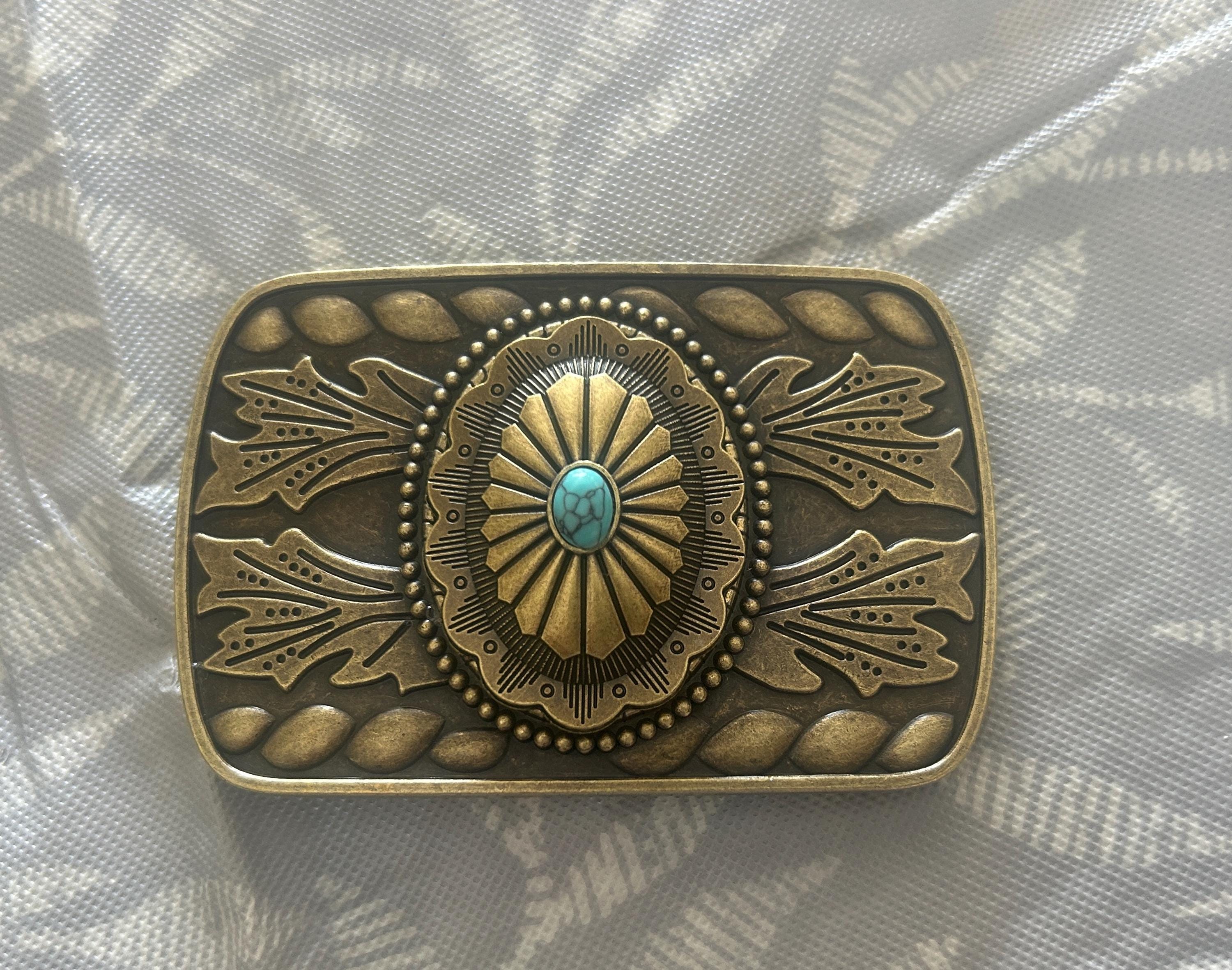 Turquoise Western Belt Buckle