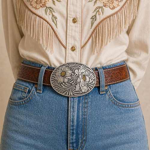 Black Sunflower Belt