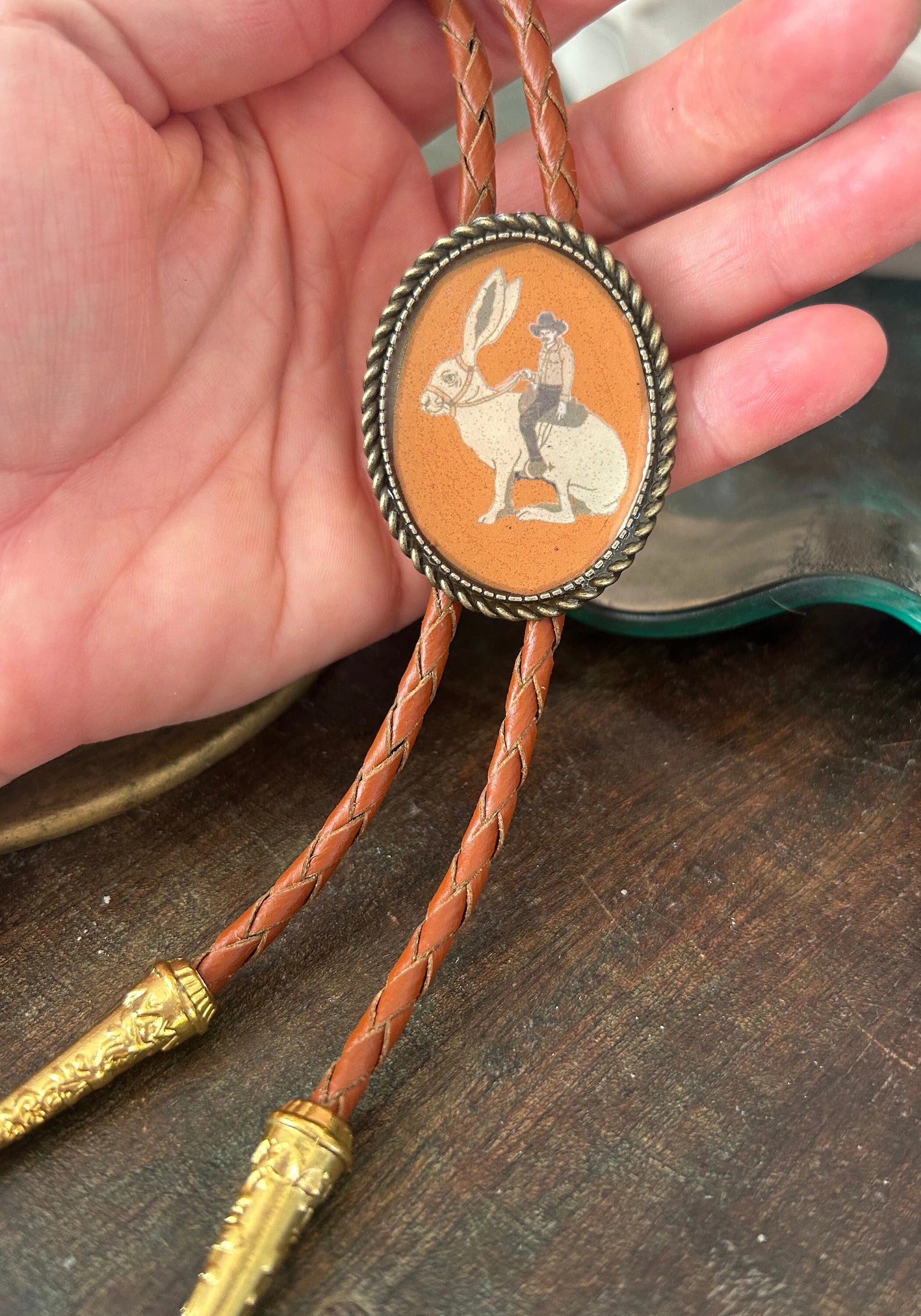 Jackrabbit Bolo Tie