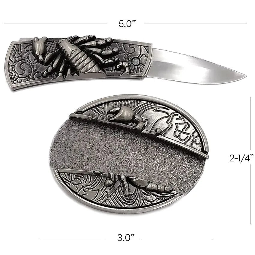 Hidden Tool Utility Belt Buckle - Scorpion