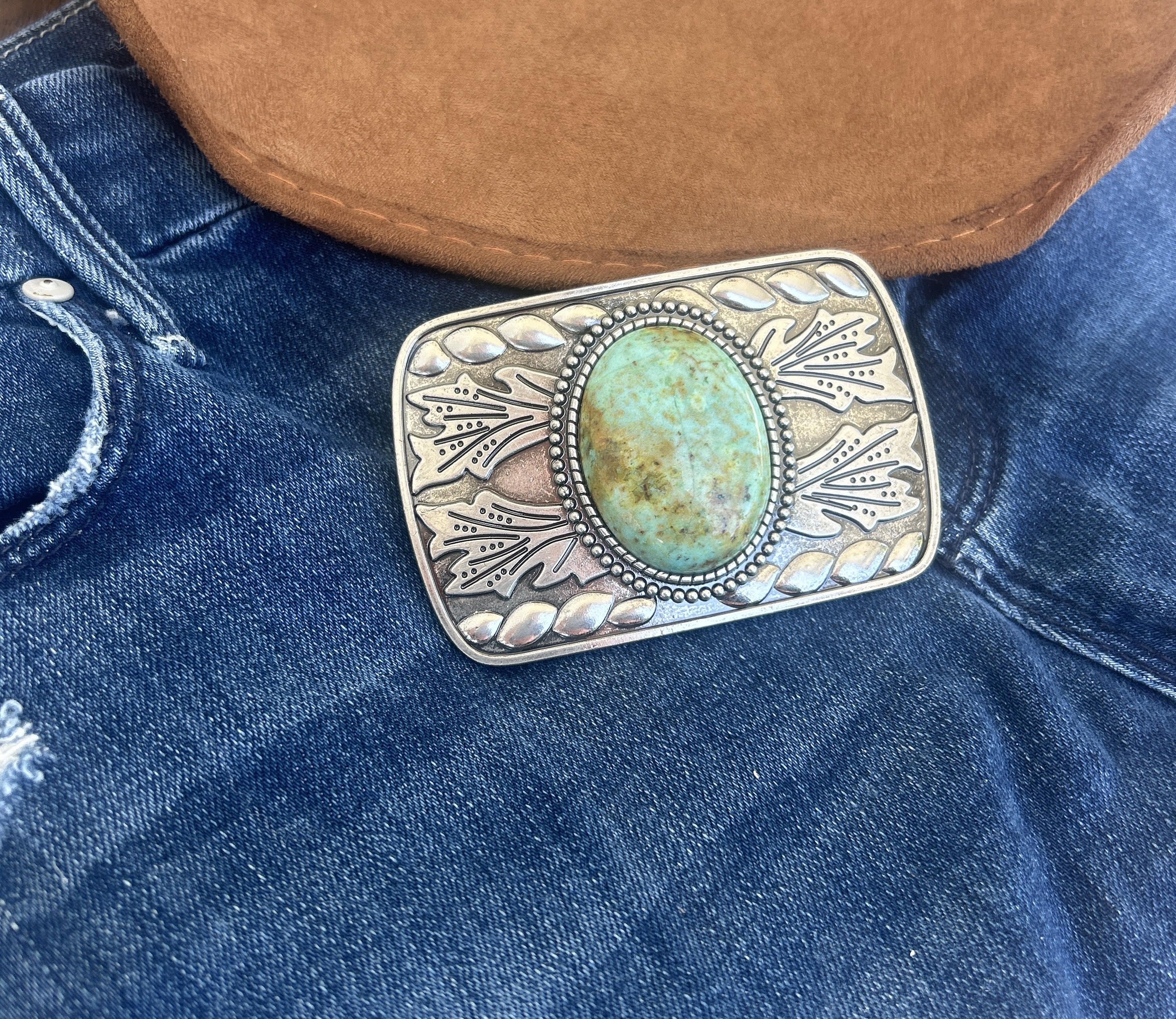 Savannah Turquoise Belt Buckle