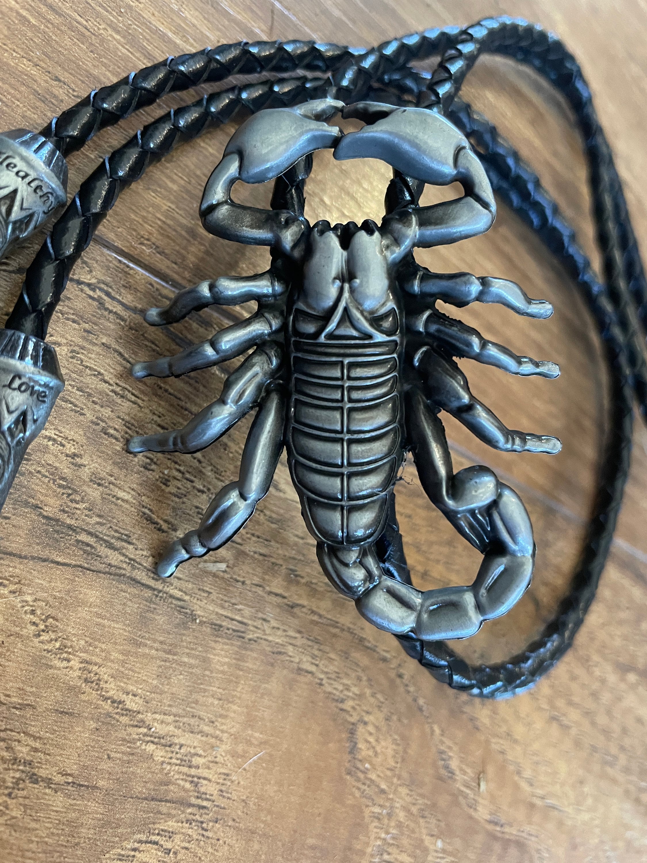 Silver Scorpion Bolo Tie