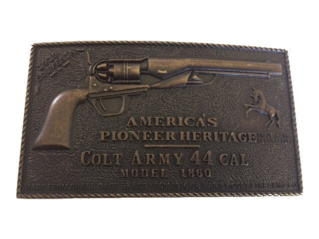 Vintage Colt Army .44 Caliber Belt Buckle