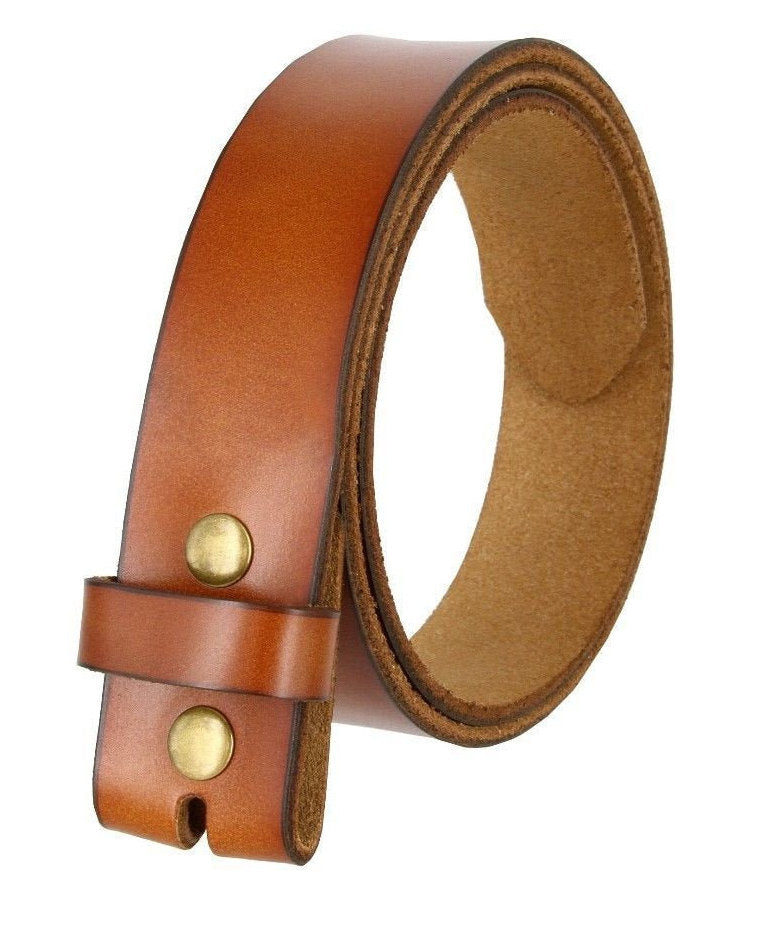 1.5'' Tan Leather Belt Strap