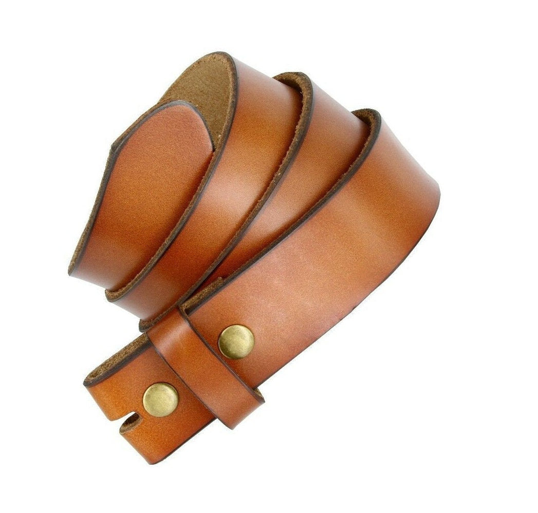 1.5'' Tan Leather Belt Strap