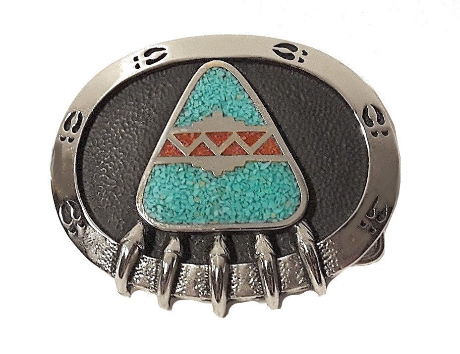 Turquoise Bear Claw Buckle