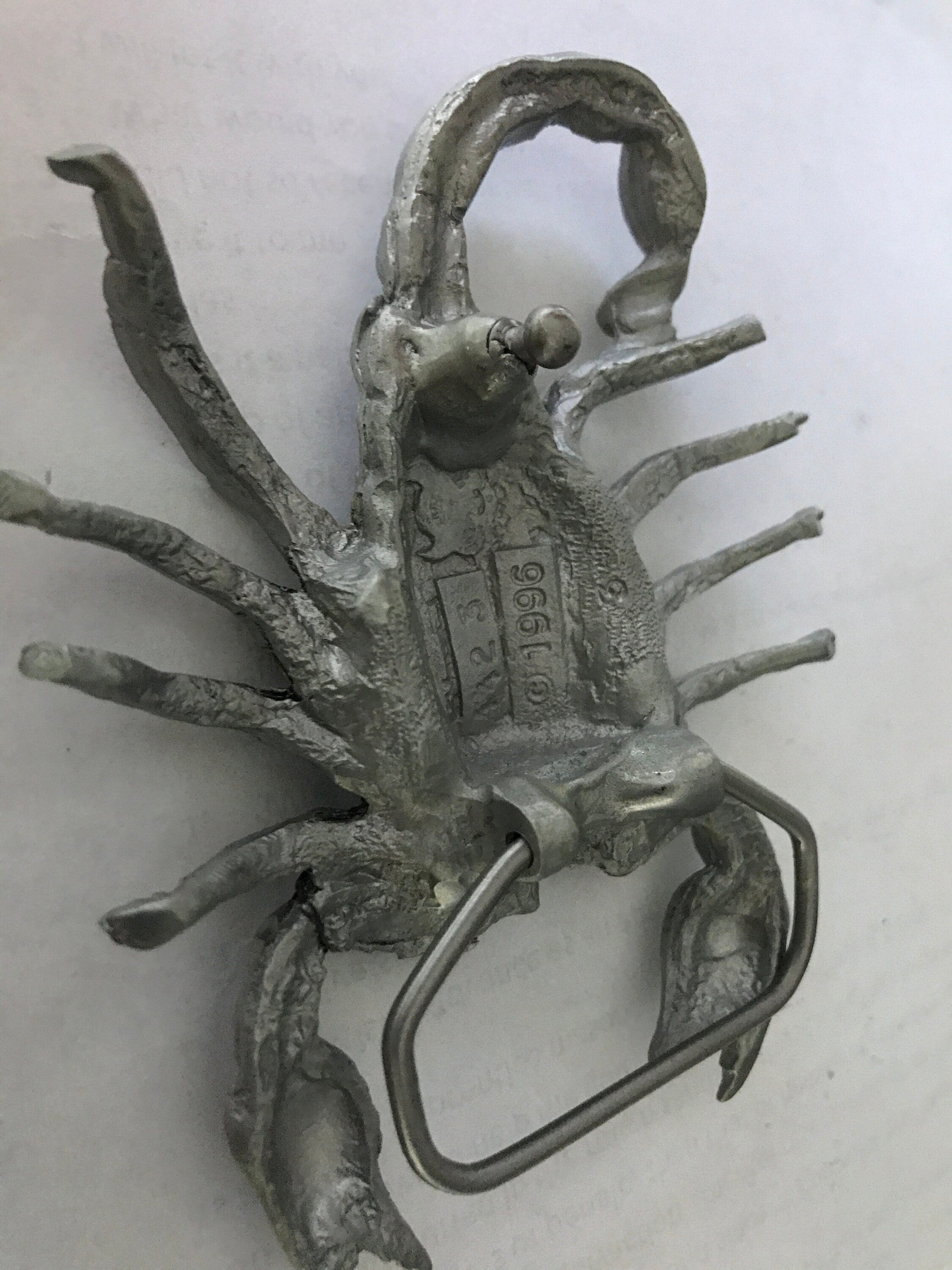 Silver Scorpion Buckle