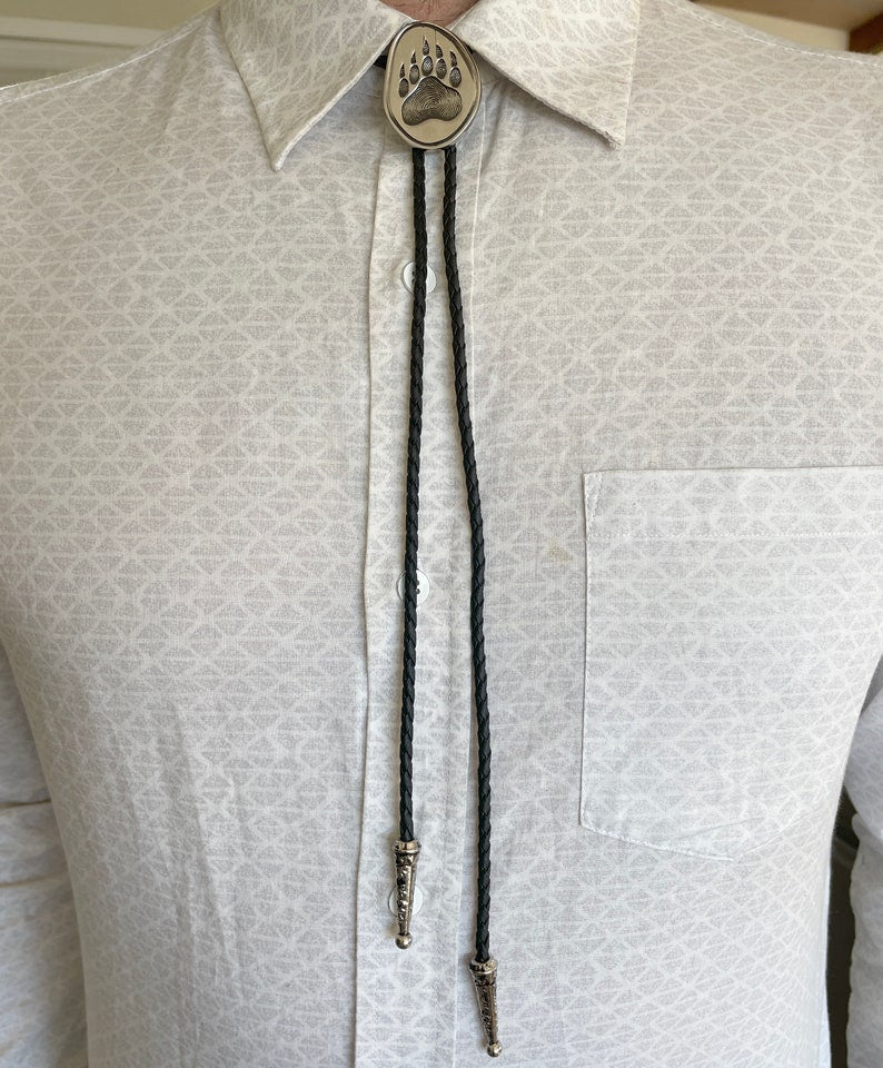 Bear Paw Bolo Tie