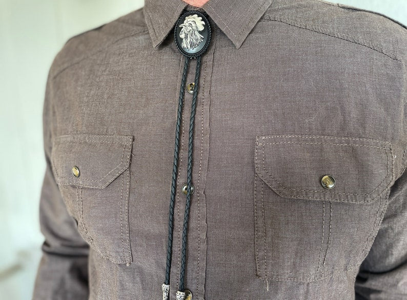 Rooster Bolo Tie