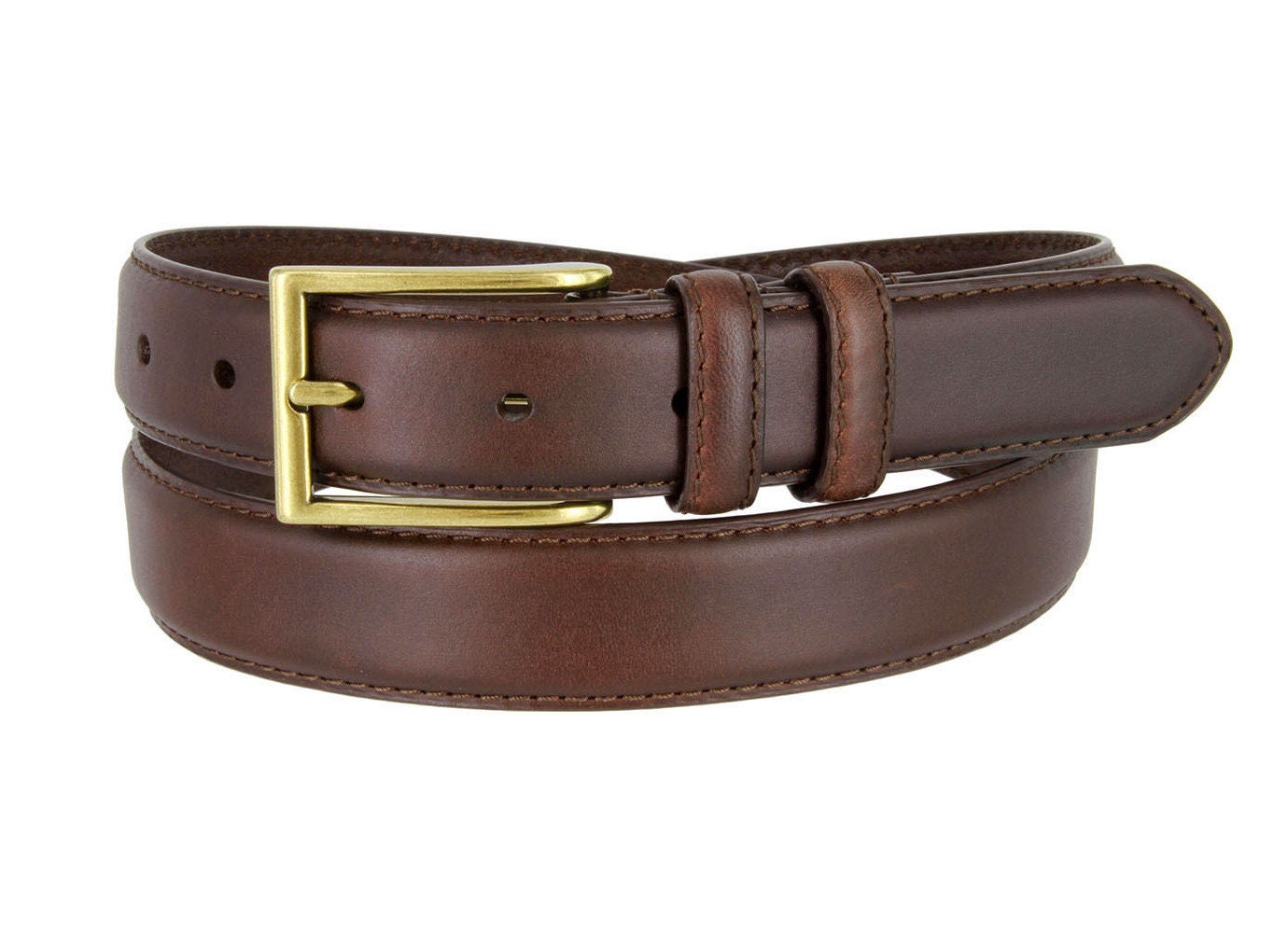 Italian Calfskin Genuine Leather Belt - 1 1/8'' Wide